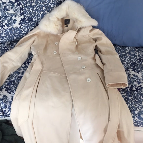 Armani exchange long wool jacket size M