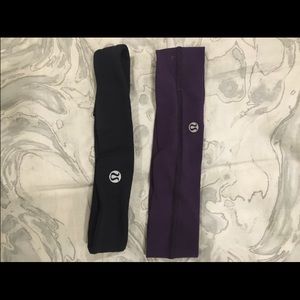black and purple lulu headband