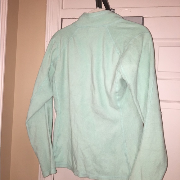 Mint Green North Face Quarter Zip - Picture 3 of 3