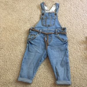 Denim overalls