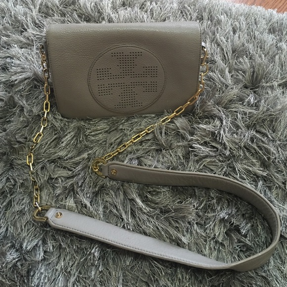 Tory burch crossbody , grey