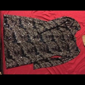 Sequin camouflage dress