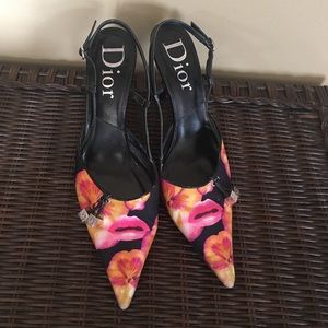 Christian Dior pointed sling backs