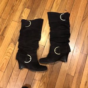 Naughty Monkey Brown Suede Boots