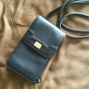 Liz Claiborne Crazy Horse Cross Body Wallet