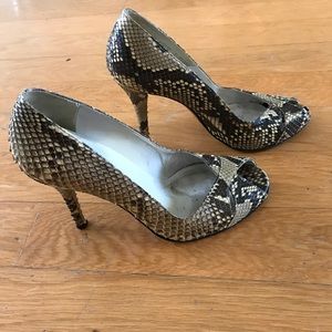 Stuart Weiztman Sashay Snakeskin Pump