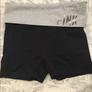 black yoga shorts