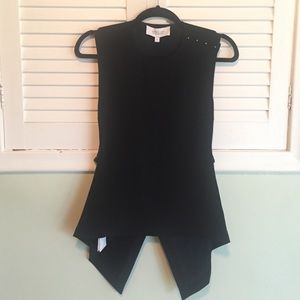 10 Crosby Derek Lam Black Side Flare Top
