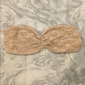 nude lace bandeau