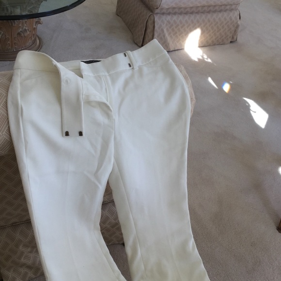 White House Black market 4R white pants