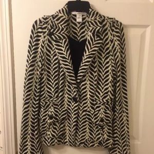 diane von furstenberg Animal Print Cotton Jacket