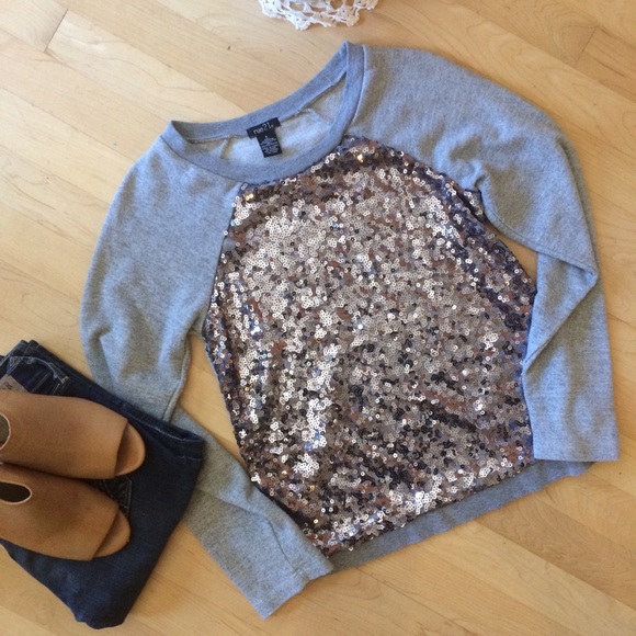 Rue 21 | sequined baseball sweatshirt - Picture 2 of 4