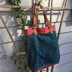 Lucky Brand unique paisley handbag