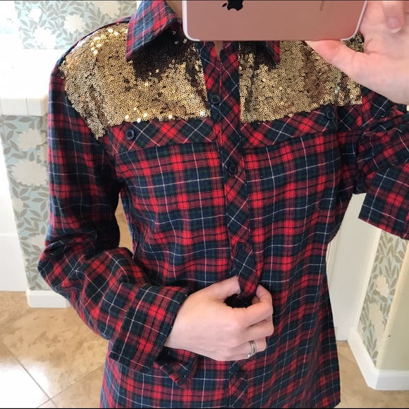 NWT Soft and Warm Sequin Flannel - Picture 2 of 4