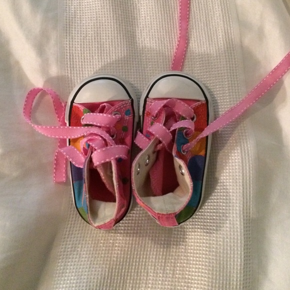 Never been worn toddler Converse sneakers size 3.