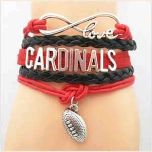 NFL Cardinals infinity bracelet