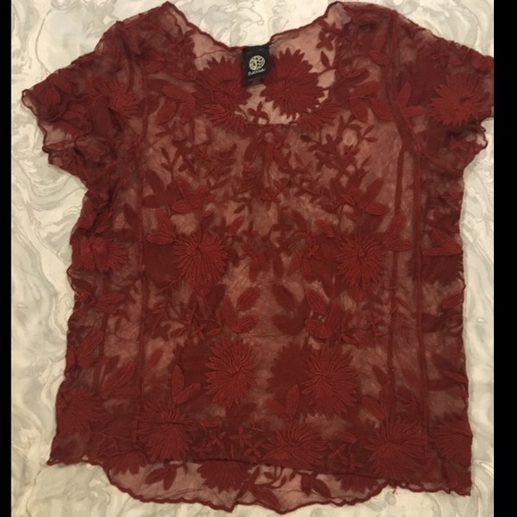 summer mesh flower top