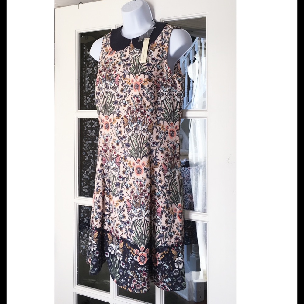 LC Lauren Conrad Sz 6 A-Line Print Dress NWT - Picture 3 of 4
