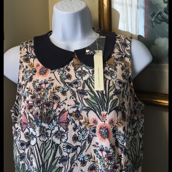 LC Lauren Conrad Sz 6 A-Line Print Dress NWT - Picture 4 of 4