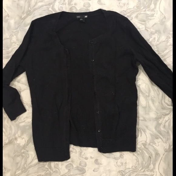 black cardigan