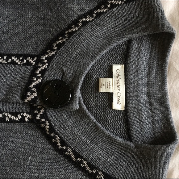 Coldwater Creek Grey Cardigan Size M - Picture 3 of 3