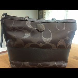Silver Coach Bag