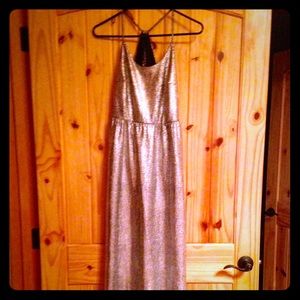 Forever 21 silver maxi