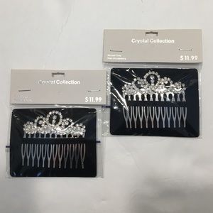 NWT Crystal Collection, 5Row Crown hair Accessory