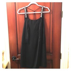 Black French boutique minidress