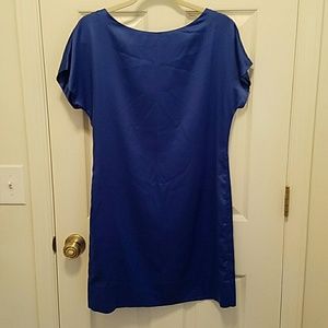 Royal Blue Silk Dress