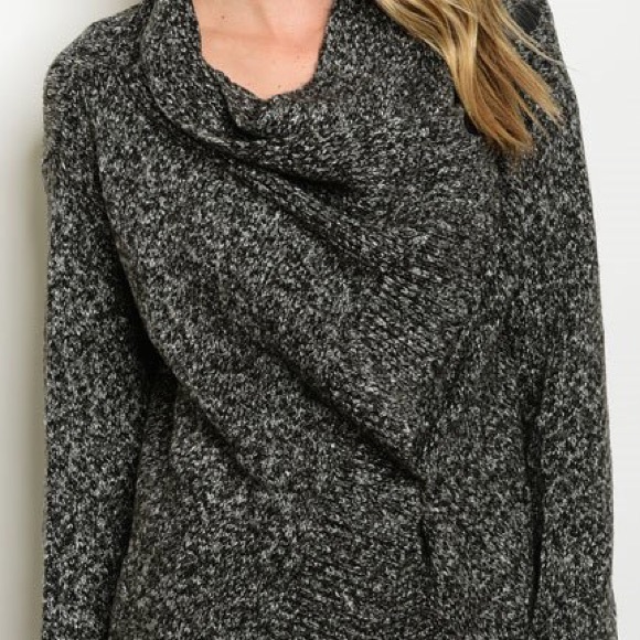 🎈LAST ONE🎈Wrap Front Grey Cardigan Sweater - Picture 3 of 4