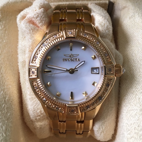 Invicta gold watch - Picture 2 of 3