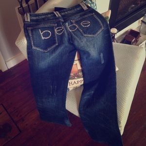 bebe bedazzled jeans