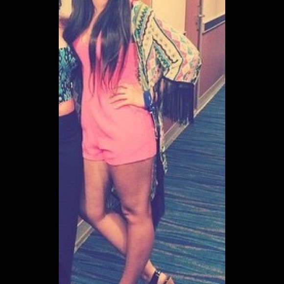 Hot Pink Sz Small boutique Romper!