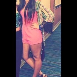 Hot Pink Sz Small boutique Romper!