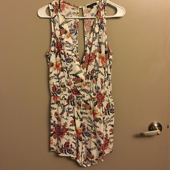 Multi-Colored Flower Romper