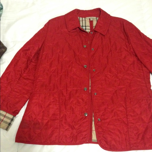Burberry quilted jacket sz L
