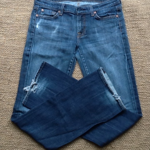 Worn 7 For All Mankind Bootcut Jeans