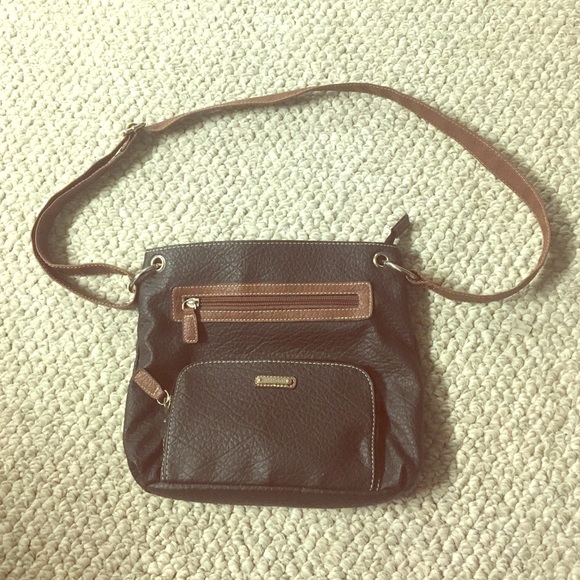 A cross body purse