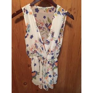 Floral print sz S Charlotte Russe Romper!