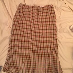 Plaid bushwacker  skirt midi