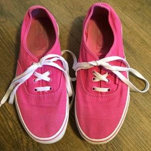 Pink Vans Canvas Shoes