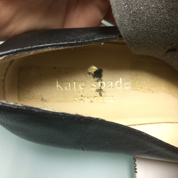 Kate Spade Tula Black Pyramid Bow Flats - Picture 3 of 5