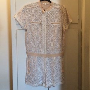 MAJE Super cute! Creme lace romper size 36