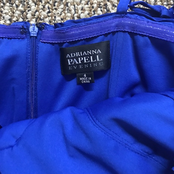 Royal blue cocktail dress - Picture 3 of 4