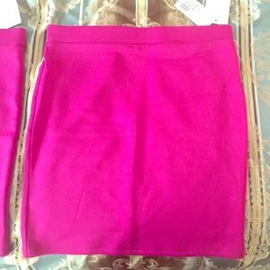 NWT magenta mini skirts