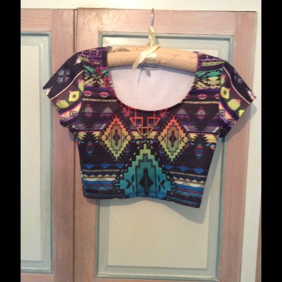 Geometric Crop Top