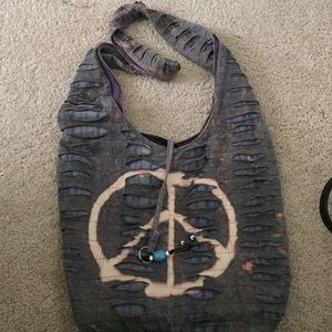 Peace sign purse