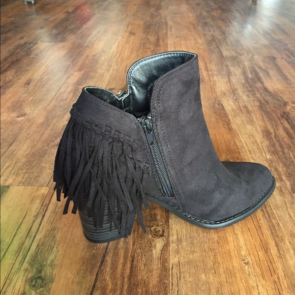 Fringe booties
