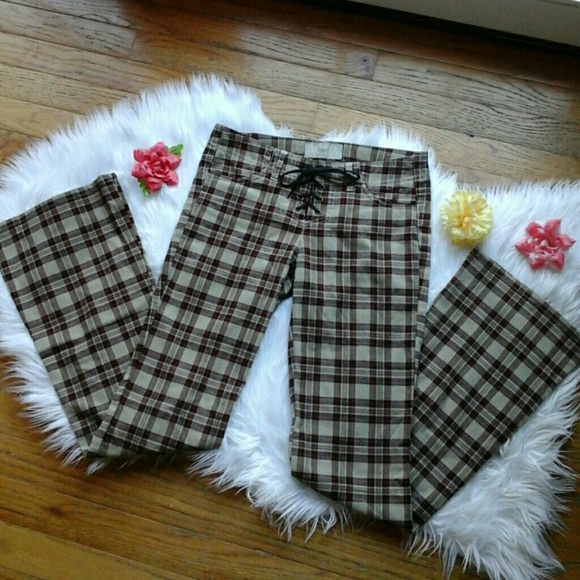 plaid flares